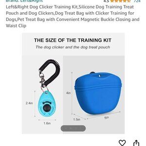Dog Clicker Training Kit,Silicone Dog Training Treat Pouch and Dog Clickers New
